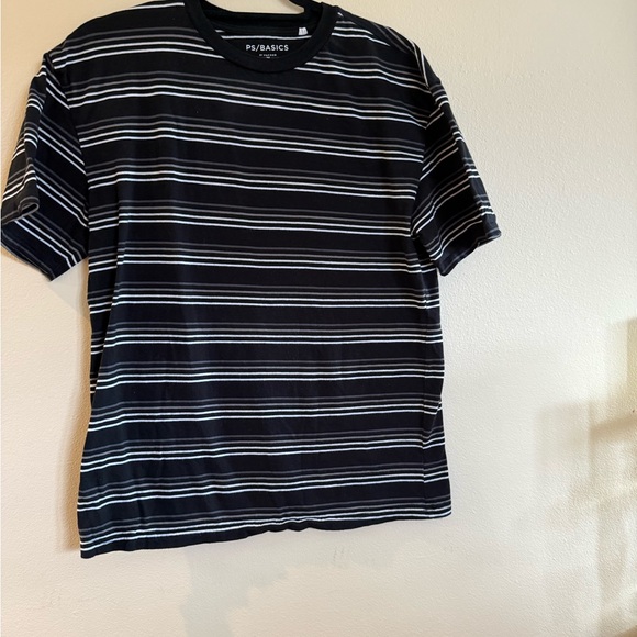 Asics Black Striped Men's Shirt - Picture 1 of 2